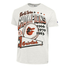 White Baltimore Orioles Champion Winning Tradition Cooperstown Tri-Blend T-Shirt