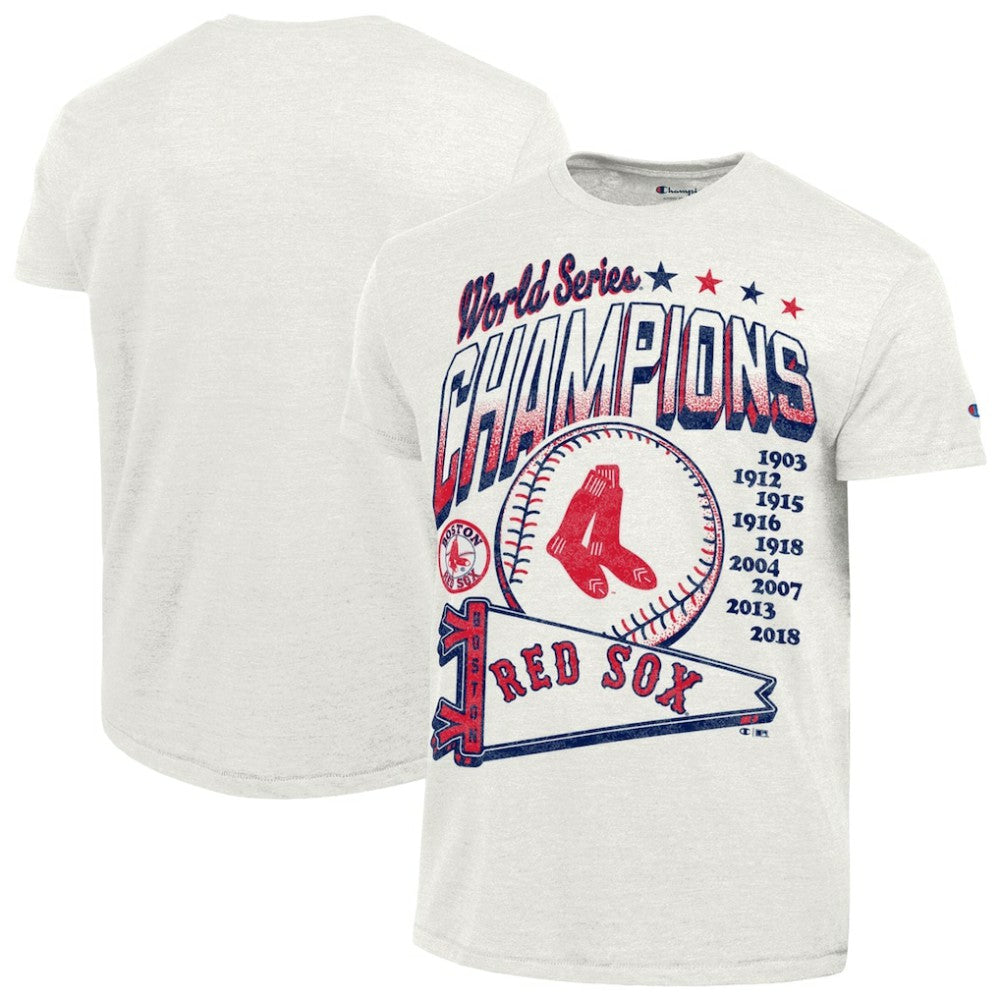 White Boston Red Sox Champion Winning Tradition Cooperstown Tri-Blend T-Shirt