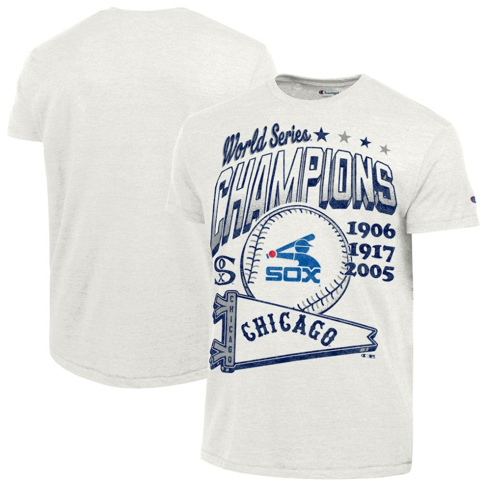 White Chicago White Sox Champion Winning Tradition Cooperstown Tri-Blend T-Shirt