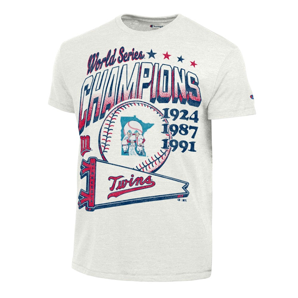 White Minnesota Twins Champion Winning Tradition Cooperstown Tri-Blend T-Shirt