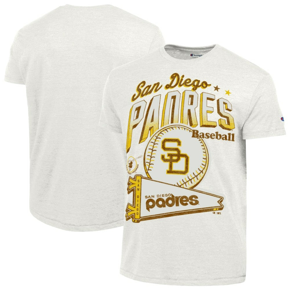 White San Diego Padres Champion Winning Tradition Cooperstown Tri-Blend T-Shirt