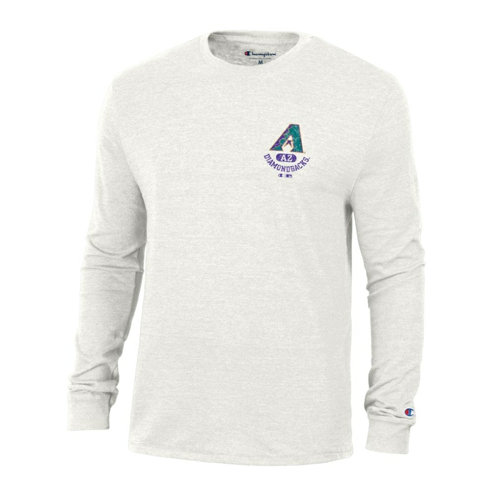 White Arizona Diamondbacks Champion Cooperstown Winning Tradition Tri-Blend Long Sleeve T-Shirt