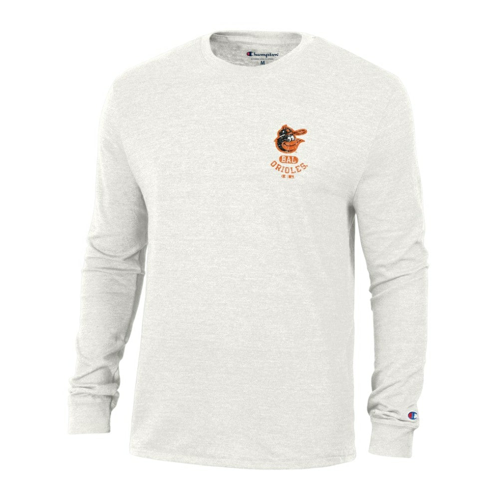 White Baltimore Orioles Champion Cooperstown Winning Tradition Tri-Blend Long Sleeve T-Shirt