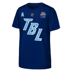 NHL Nikita Kucherov Tampa Bay Lightning Fanatics Youth Alternate Captain 2026 Stadium Series T-Shirt