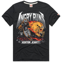 Ashton Jeanty  Homage Unisex Angry Runs Player Graphic Tri-Blend T-Shirt - Las Vegas Raiders T-shirts