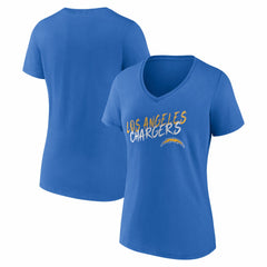 Women's Hustle V-Neck T-Shirt - Los Angeles Chargers T-shirts