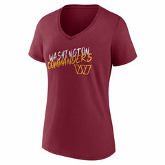 Women's Hustle V-Neck T-Shirt - Washington Commanders T-shirts