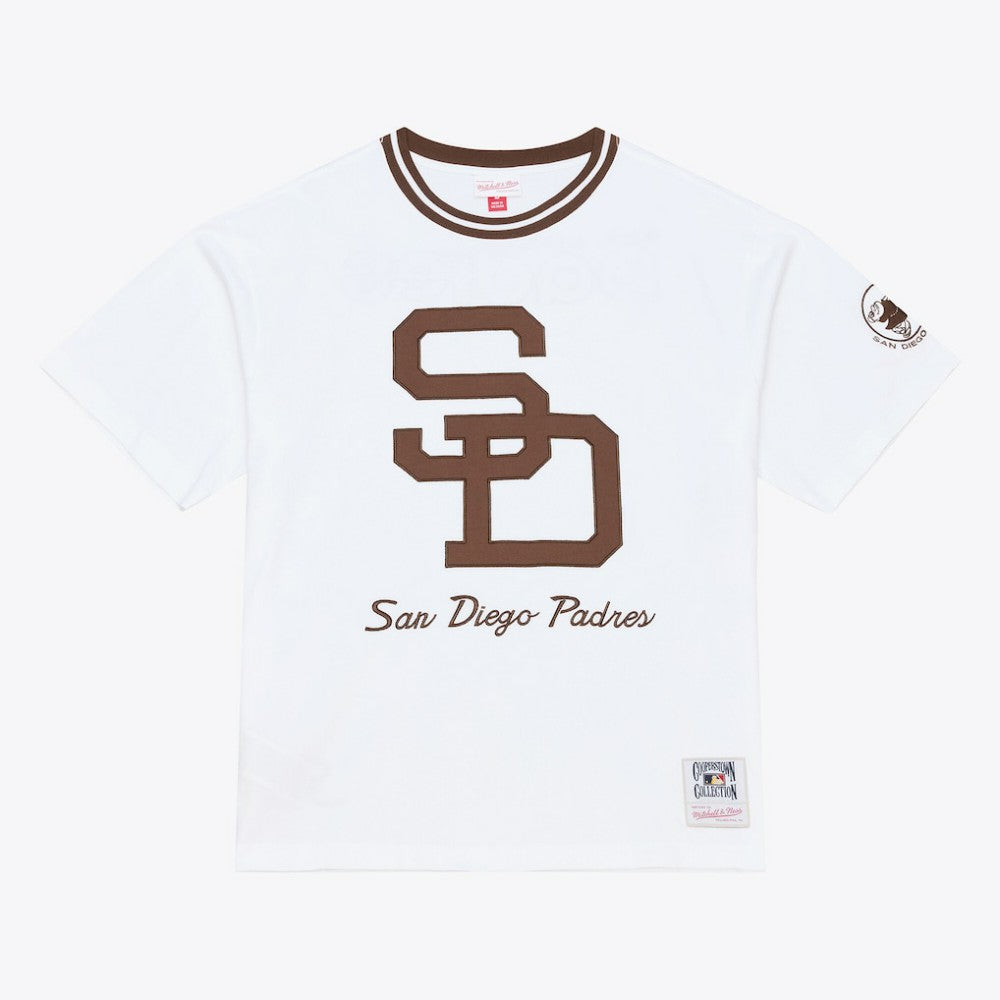 White San Diego Padres Mitchell & Ness Cooperstown Collection Arctic T-Shirt