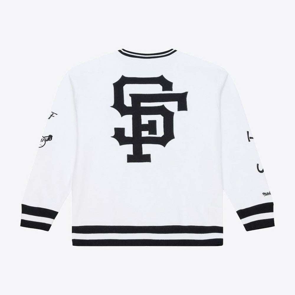 White San Francisco Giants Mitchell & Ness Arctic Fleece Sweatshirt