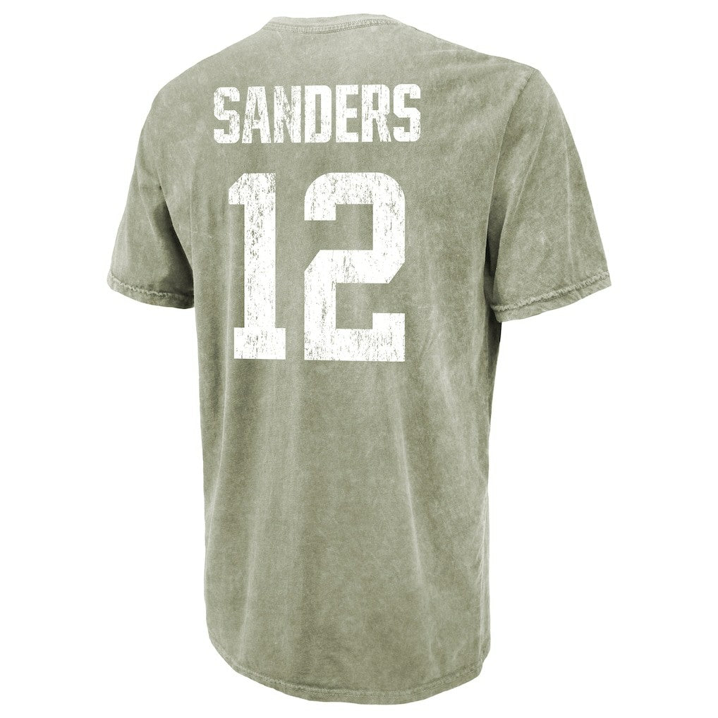 Shedeur Sanders  Majestic Threads Mineral Wash Name & Number T-Shirt - Cleveland Browns T-shirts