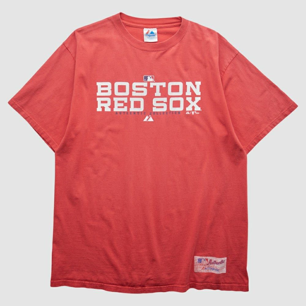 Red Boston Red Sox Majestic 2005 T-shirt