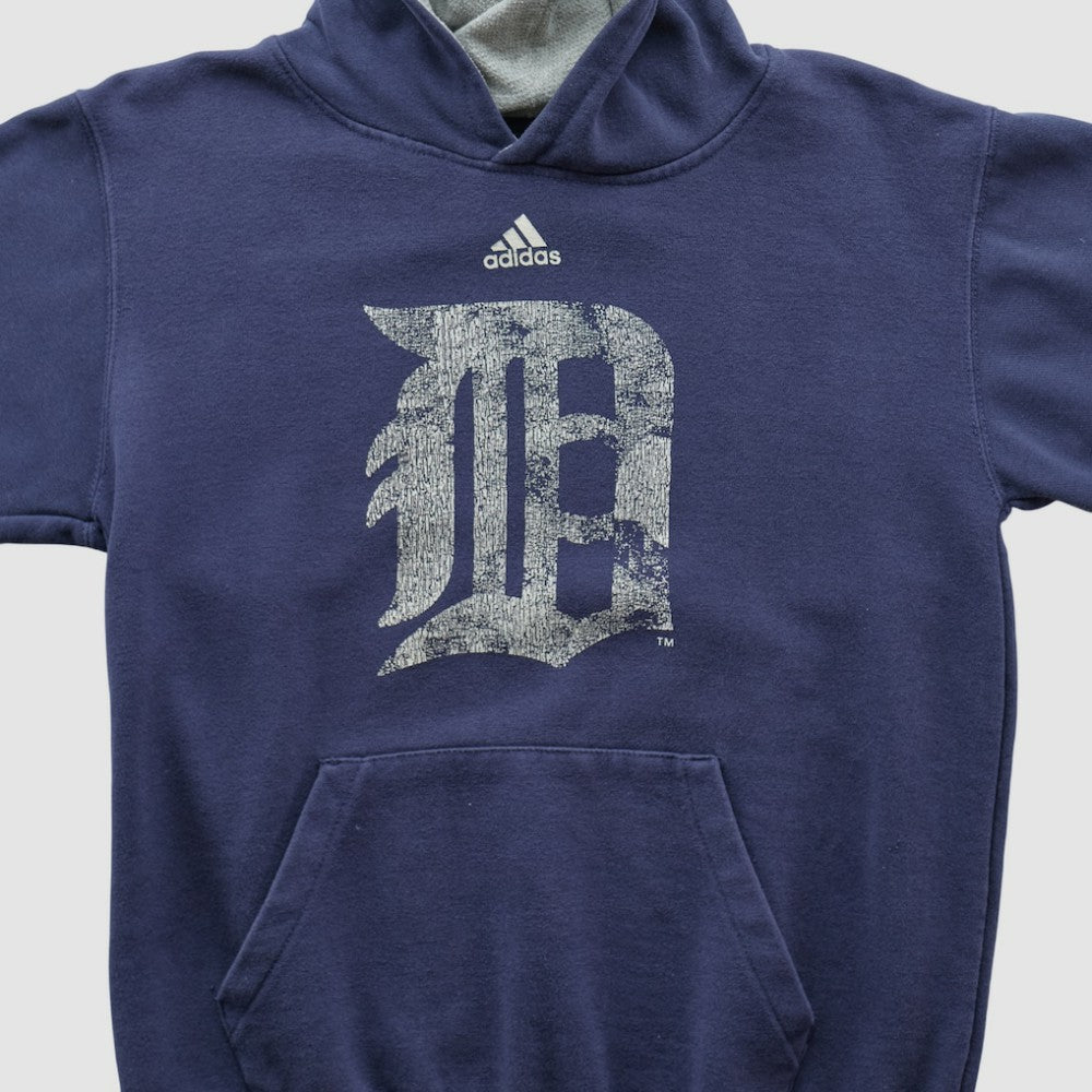 Navy Detroit Tigers Adidas 2010s Hooded Pullover Sweatshirt