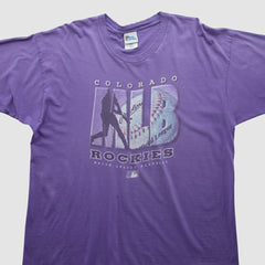 Purple Colorado Rockies Pro Player 90s T-shirt