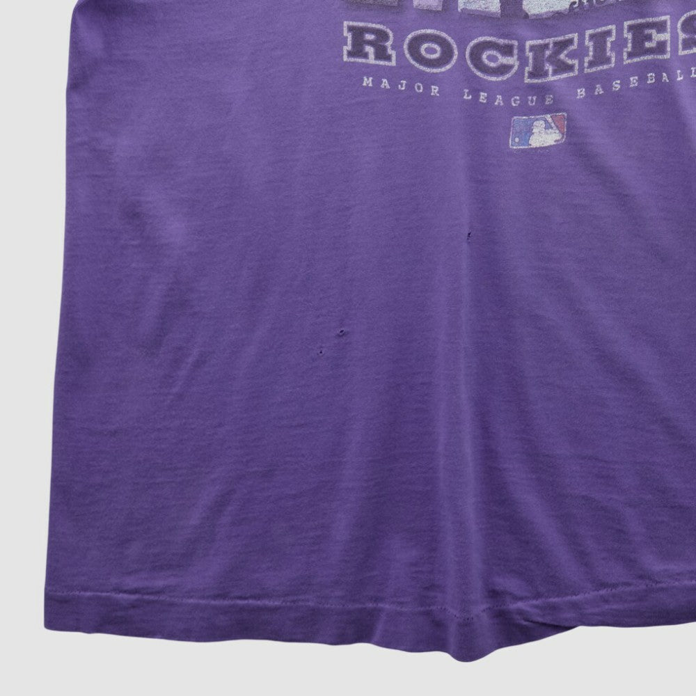 Purple Colorado Rockies Pro Player 90s T-shirt