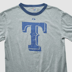 Heather Gray Texas Rangers Majestic 2010 T-shirt