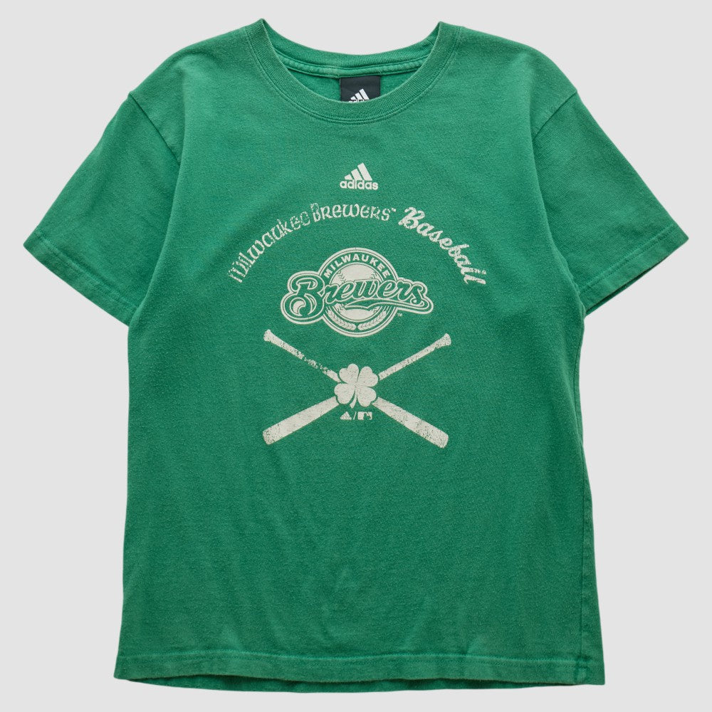 Green Milwaukee Brewers Adidas 2000s T-shirt