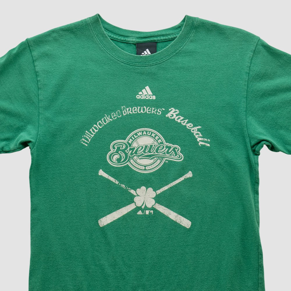 Green Milwaukee Brewers Adidas 2000s T-shirt