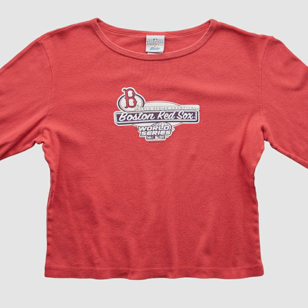 Red Boston Red Sox MLB 2004 Long Sleeve T-shirt