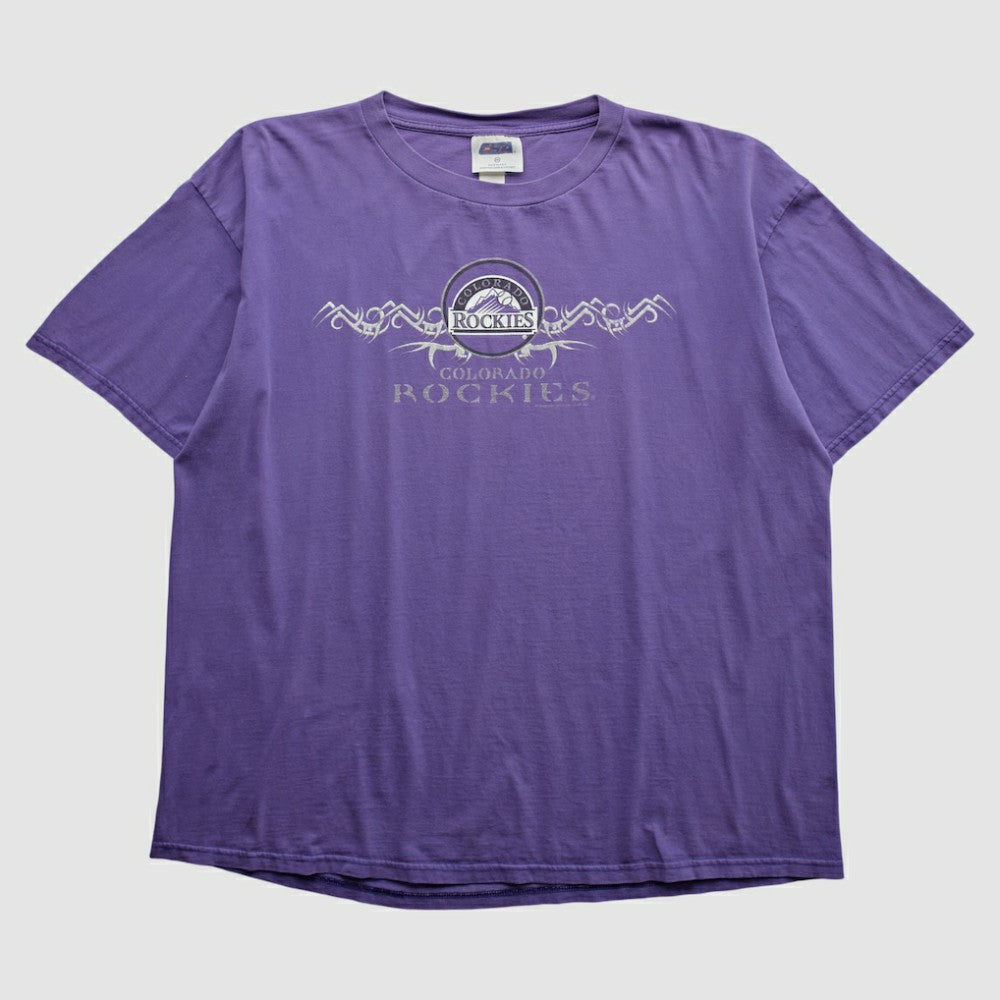 Purple Colorado Rockies CSA 2001 T-shirt