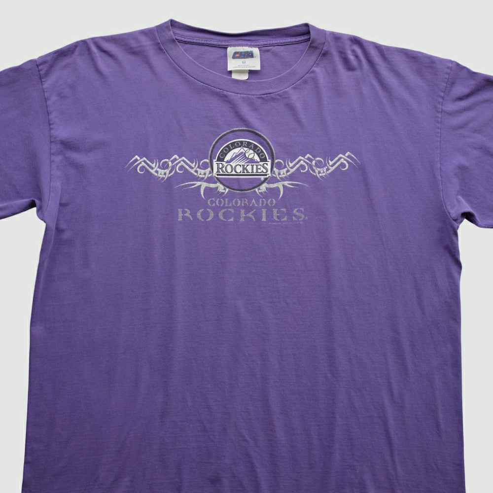 Purple Colorado Rockies CSA 2001 T-shirt