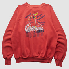 Red St. Louis Cardinals Healthknit 1985 Pullover Sweatshirt
