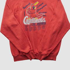 Red St. Louis Cardinals Healthknit 1985 Pullover Sweatshirt