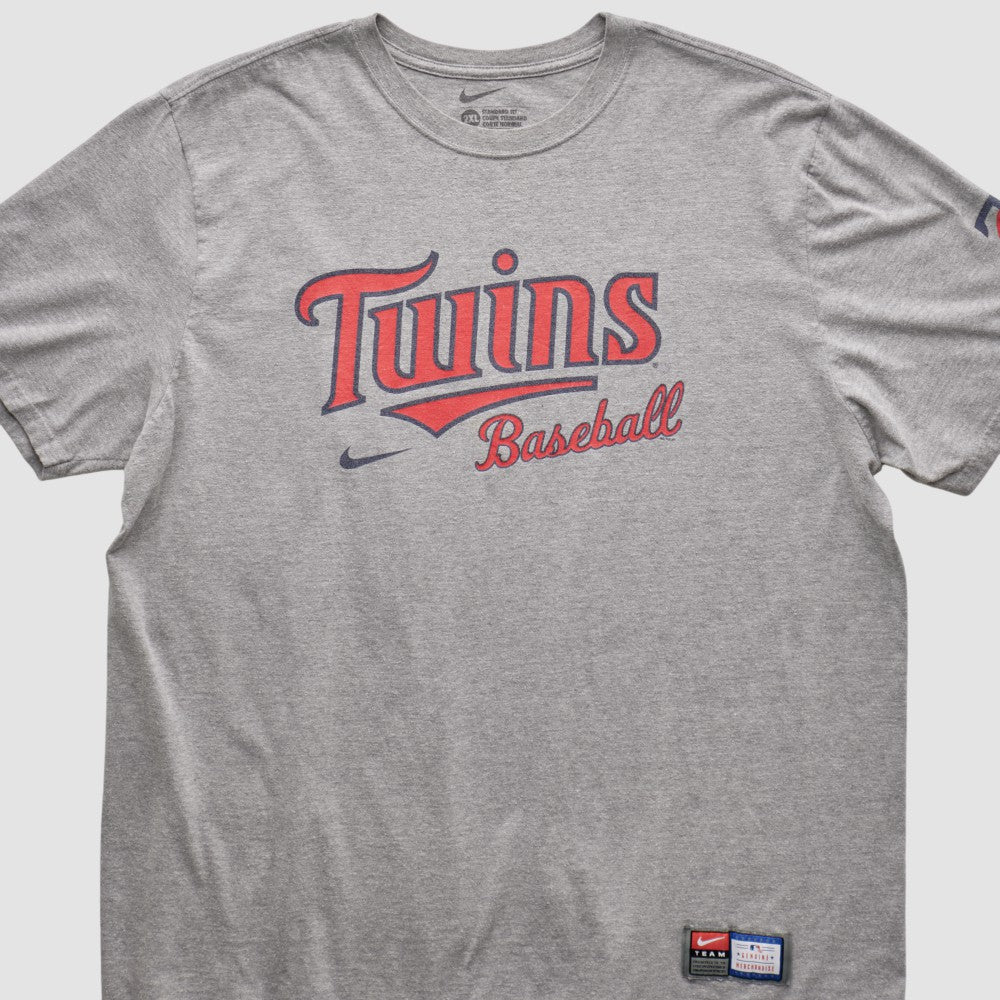 Heather Gray Minnesota Twins Nike 2010s T-shirt
