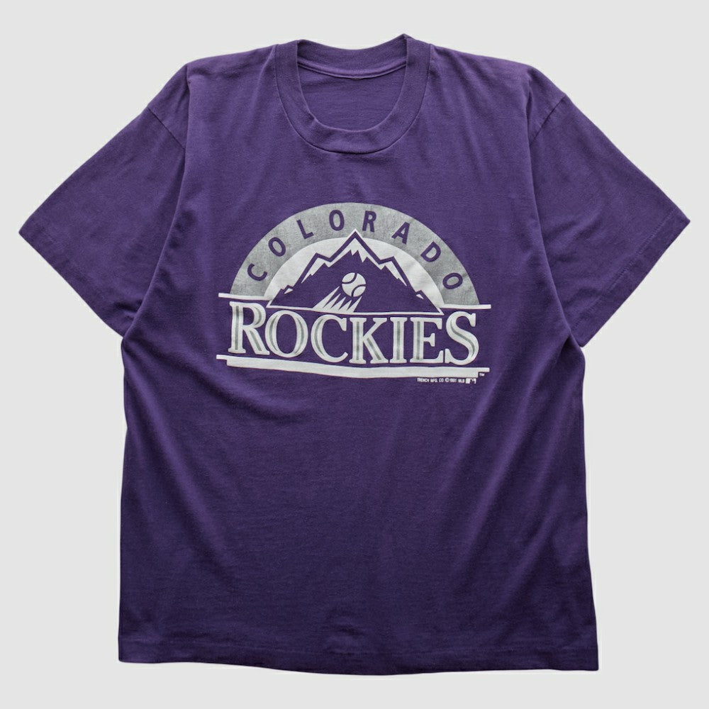 Purple Colorado Rockies 90s T-shirt