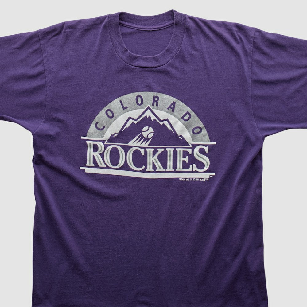 Purple Colorado Rockies 90s T-shirt