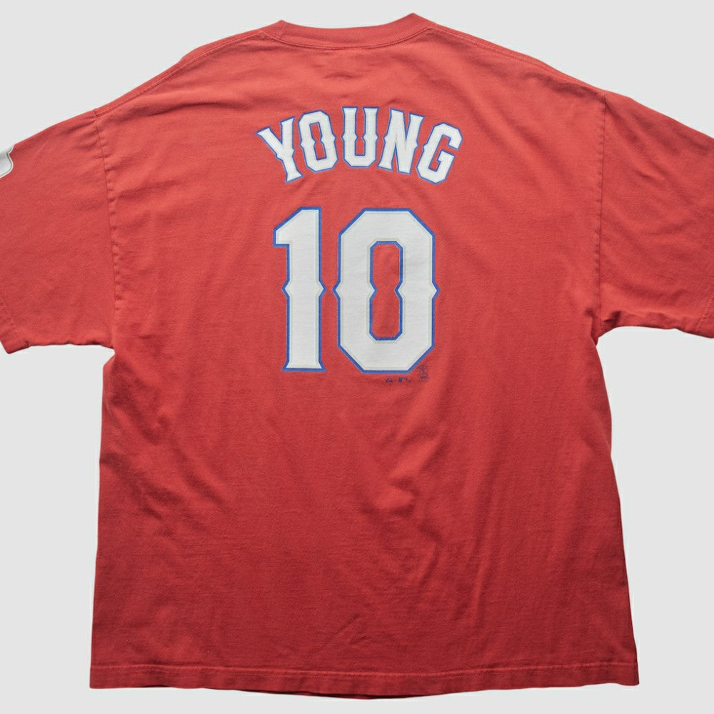Red Texas Rangers Majestic 2000s T-shirt