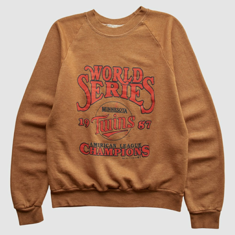 Brown Minnesota Twins Fun Fleece 1987 Pullover Sweatshirt