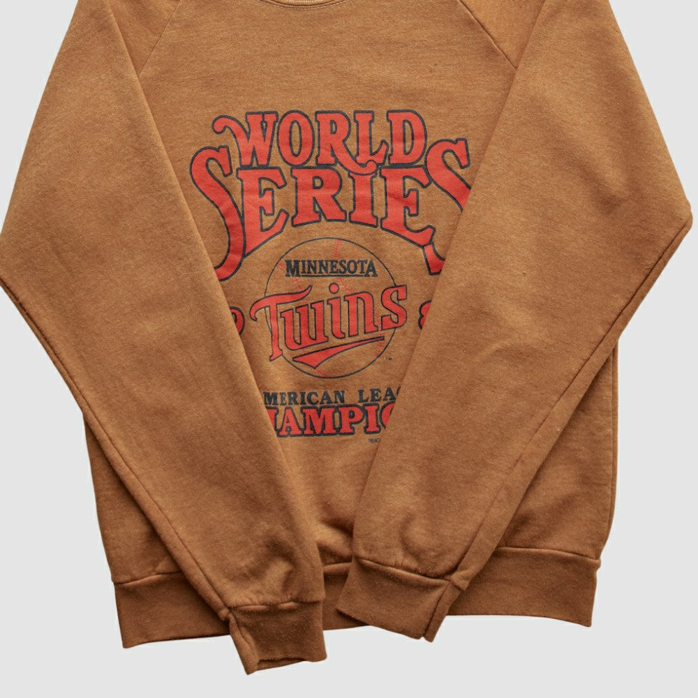Brown Minnesota Twins Fun Fleece 1987 Pullover Sweatshirt