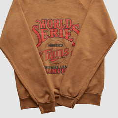 Brown Minnesota Twins Fun Fleece 1987 Pullover Sweatshirt