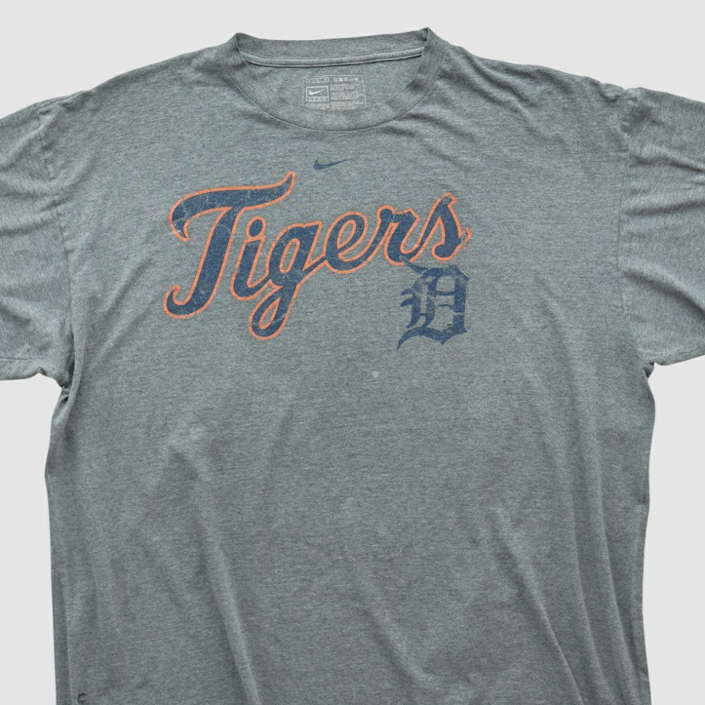 Heather Gray Detroit Tigers Nike 2000s T-shirt