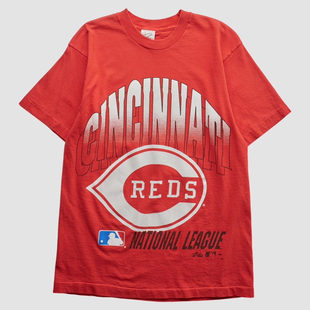 Red Cincinnati Reds Majestic 90s T-shirt