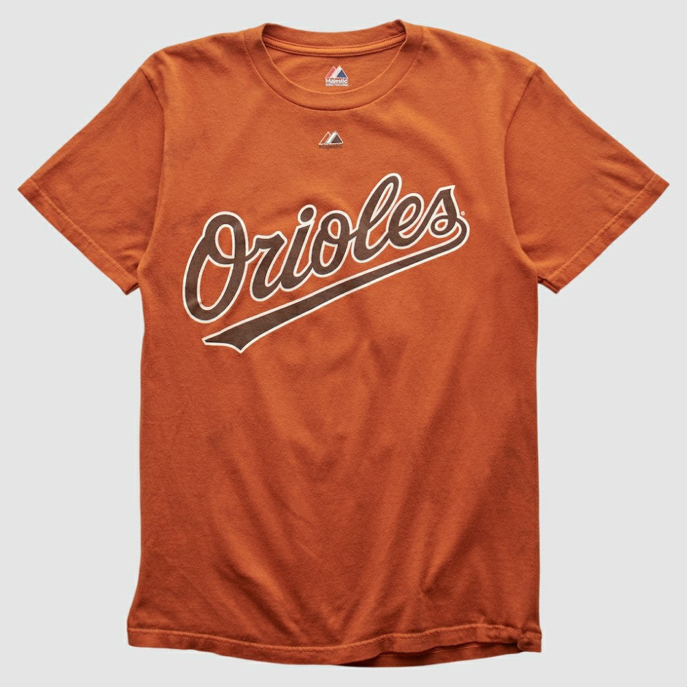 Orange Baltimore Orioles Majestic 2000s T-shirt
