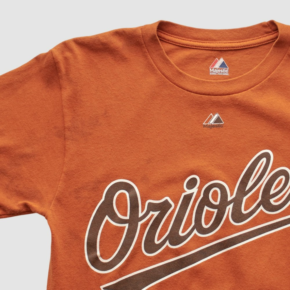 Orange Baltimore Orioles Majestic 2000s T-shirt