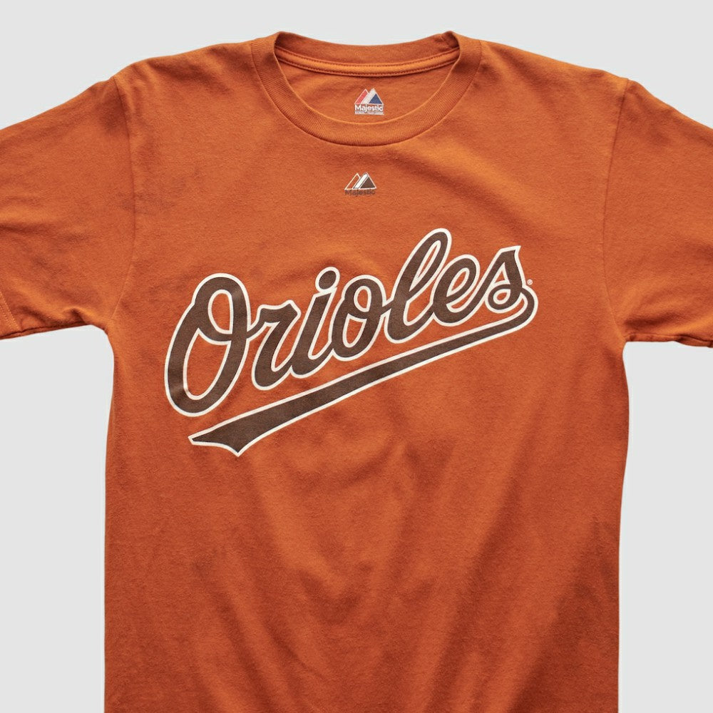 Orange Baltimore Orioles Majestic 2000s T-shirt