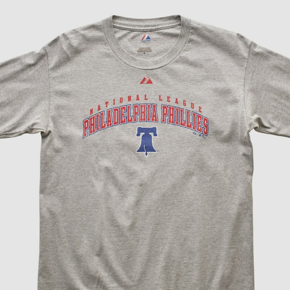 Heather Gray Philadelphia Phillies Majestic 2000s Long Sleeve T-shirt