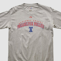 Heather Gray Philadelphia Phillies Majestic 2000s Long Sleeve T-shirt