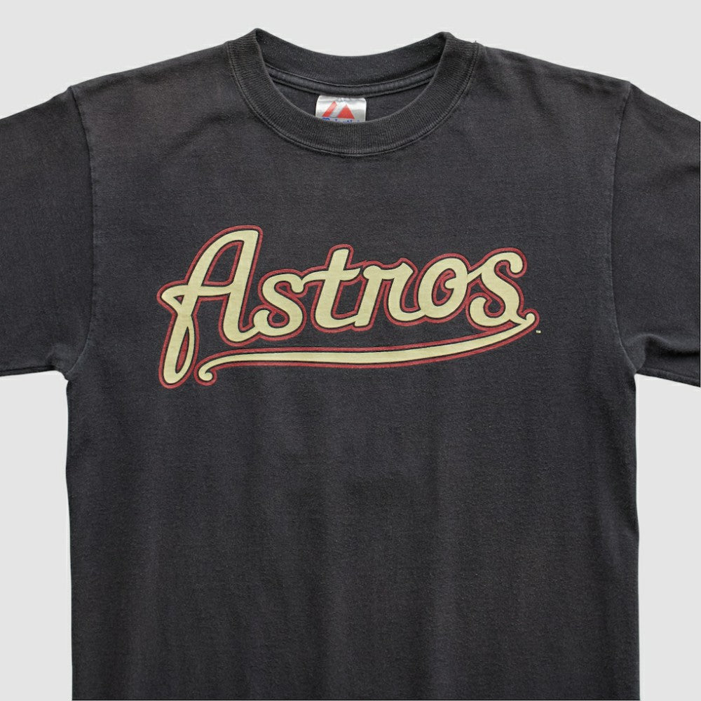 Black Houston Astros Majestic 2000s T-shirt
