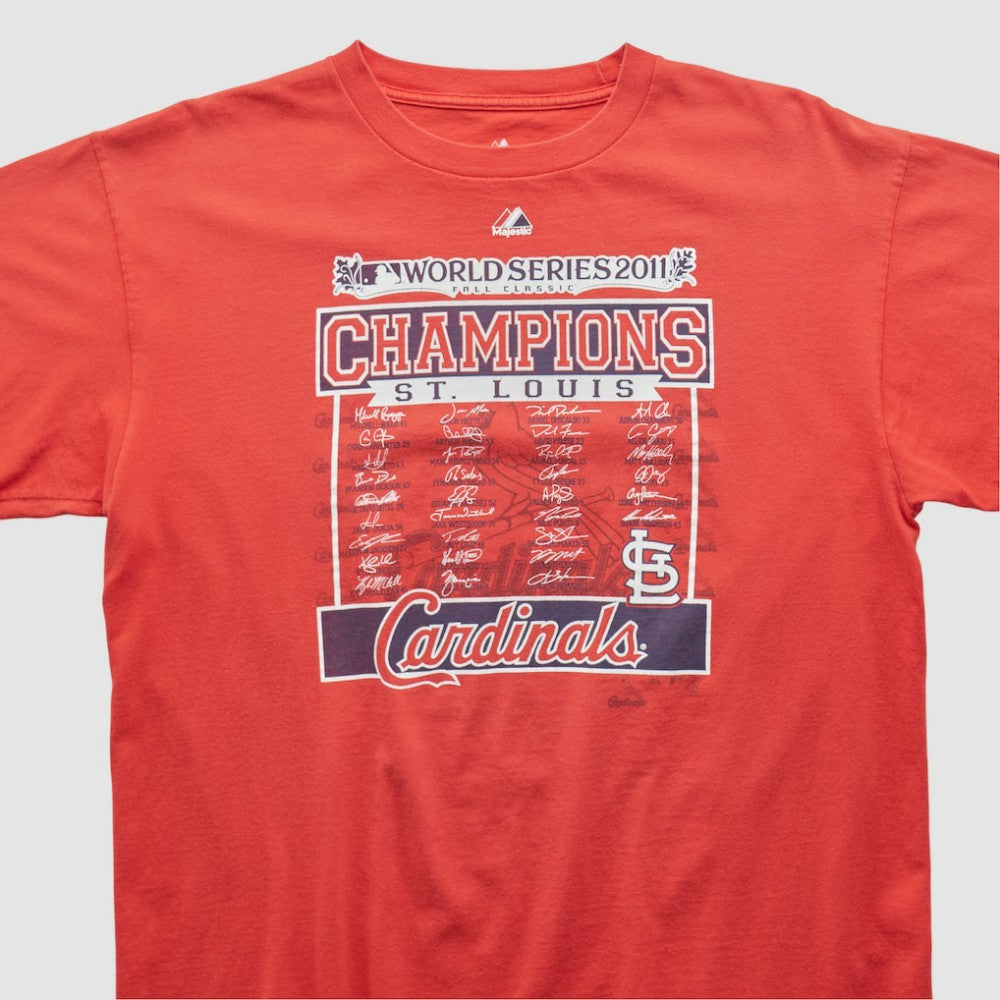 Red St. Louis Cardinals Majestic 2011 T-shirt