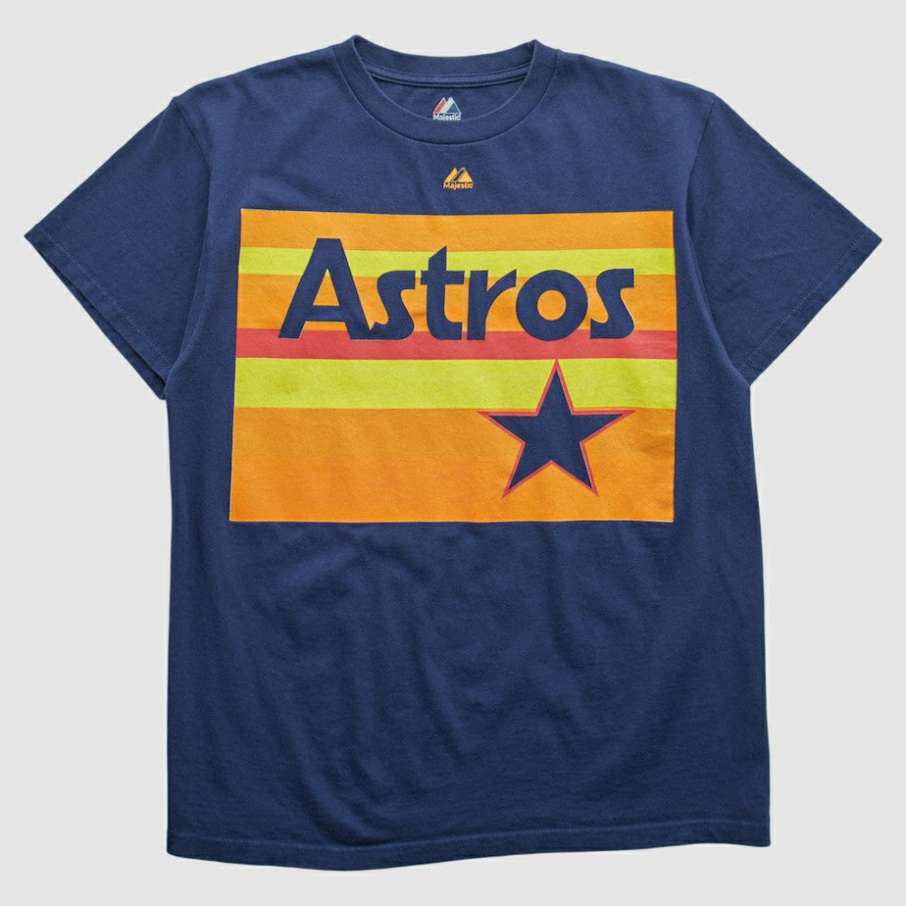 Navy Houston Astros Majestic 2000s T-shirt