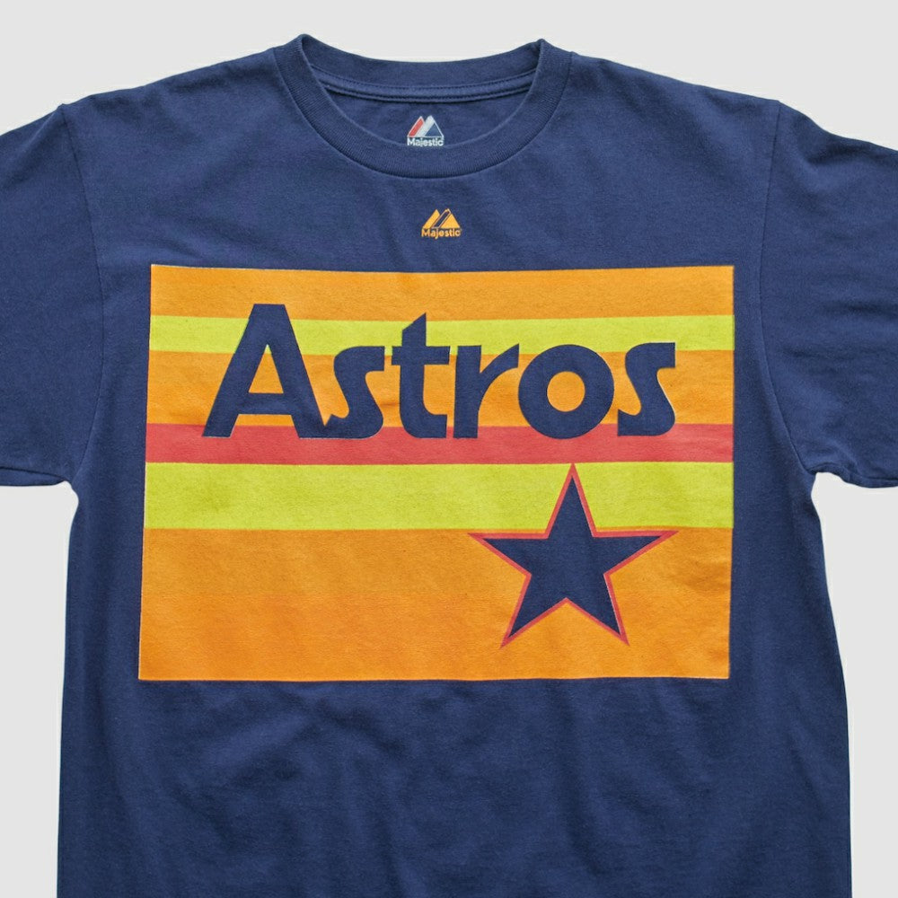 Navy Houston Astros Majestic 2000s T-shirt