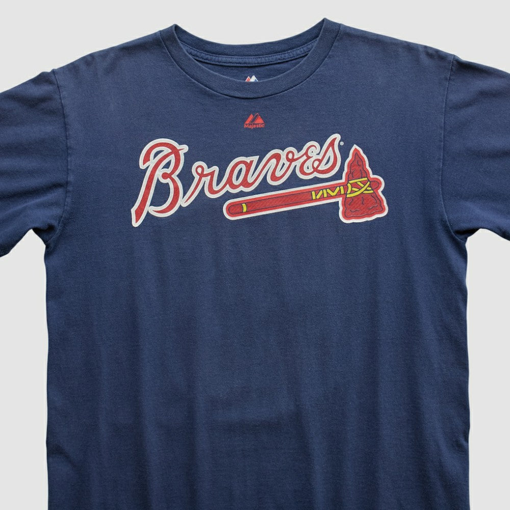 Navy Atlanta Braves Majestic 2000s T-shirt