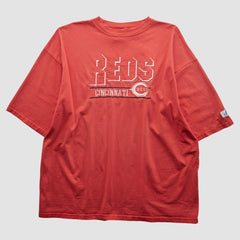 Red Cincinnati Reds Logo Athletic 90s T-shirt
