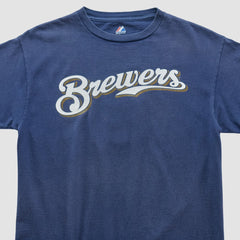 Navy Milwaukee Brewers Majestic 2000s T-shirt