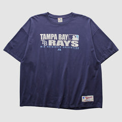 Navy Tampa Bay Rays Majestic 2000s T-shirt