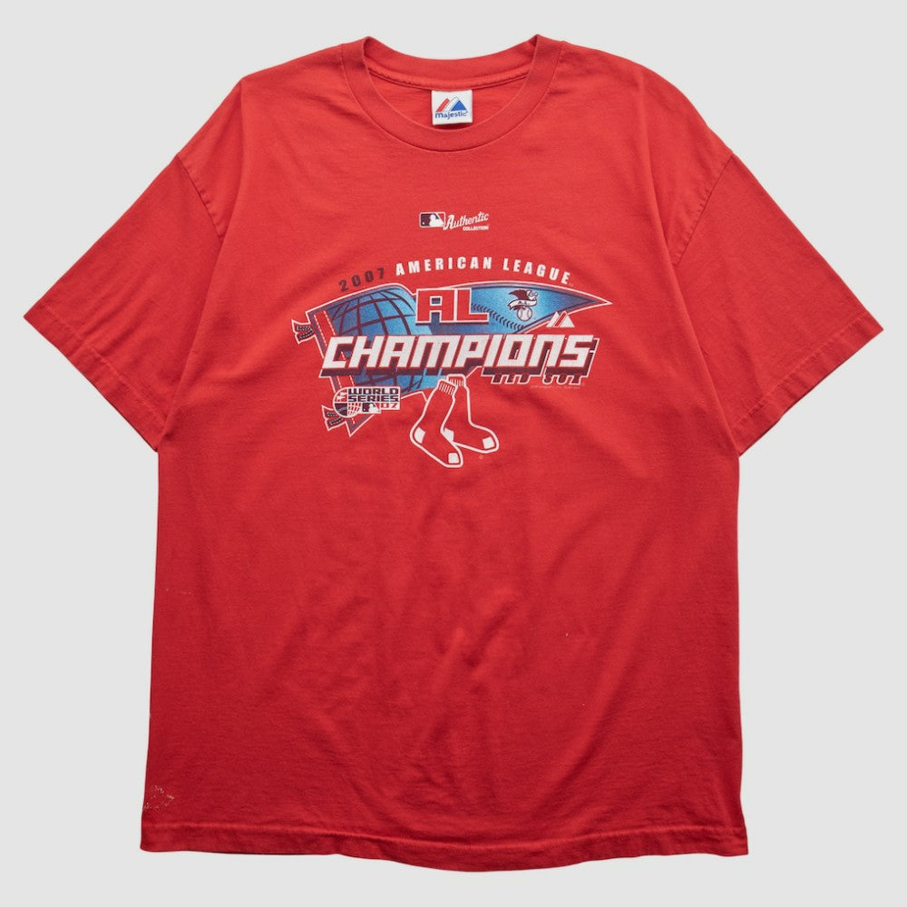Red Boston Red Sox Majestic 2007 T-shirt