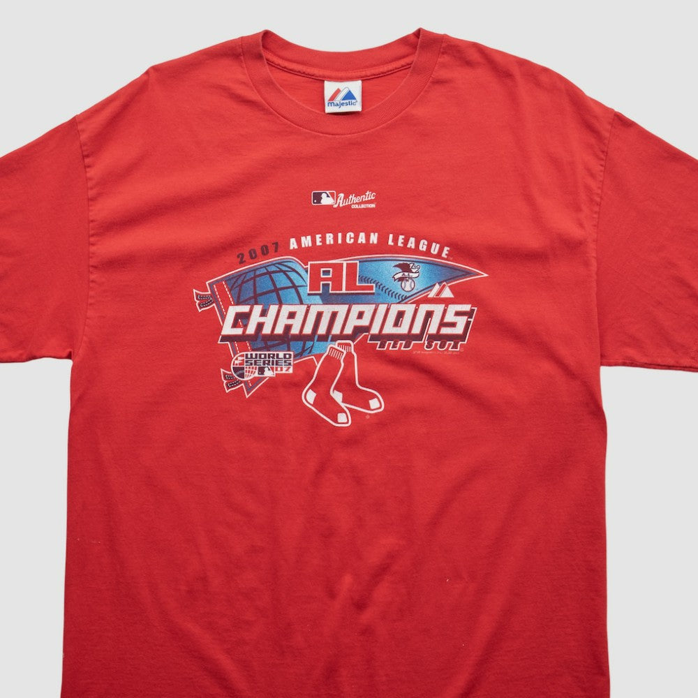 Red Boston Red Sox Majestic 2007 T-shirt
